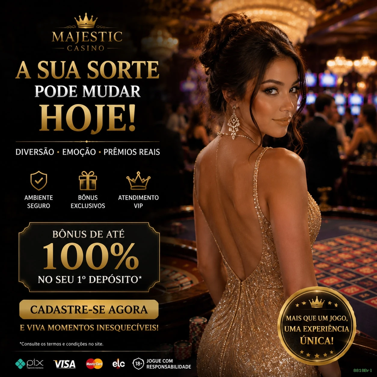 Cassino ao vivo da 8818Brl com dealers reais